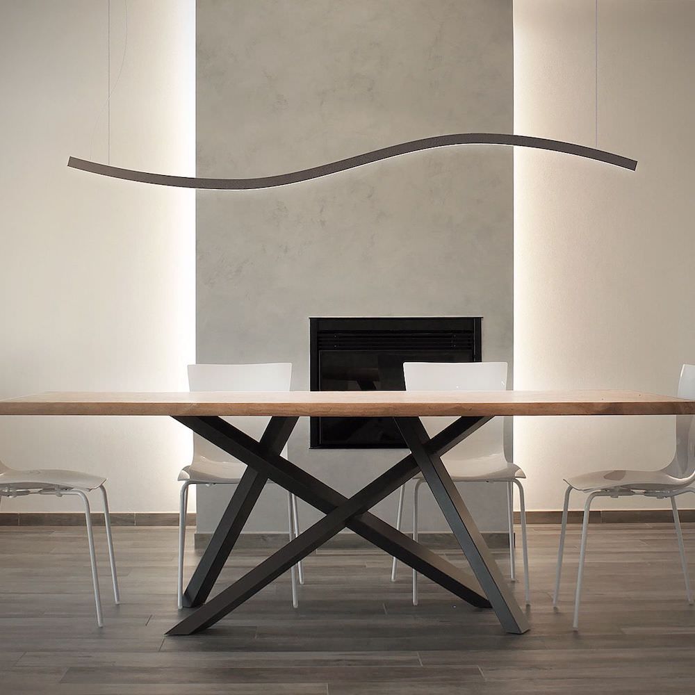 Lampadario a sospensione Curve